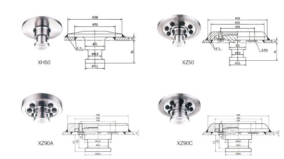 Fusai Wooden Pallet 2&quot; or 3.5&quot; Suspension Semi-Trailer King Pin