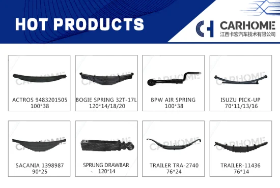 Semi-Trailer Suspension Spare Parts Parabolic Leaf Springs